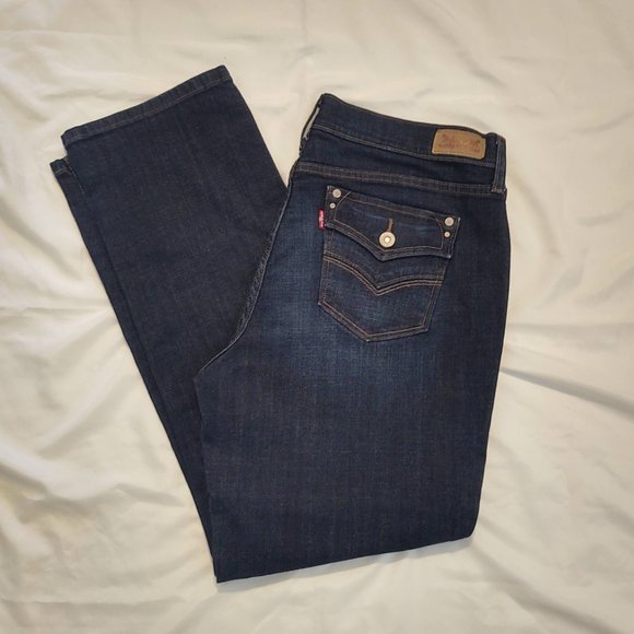 Levi/'s 505 Straight Dark Wash Women/'s Jeans W31 L30